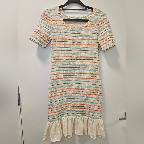 Opening Ceremony Smocked Ruffle Hem Dress Size M - Picture 1 of 11